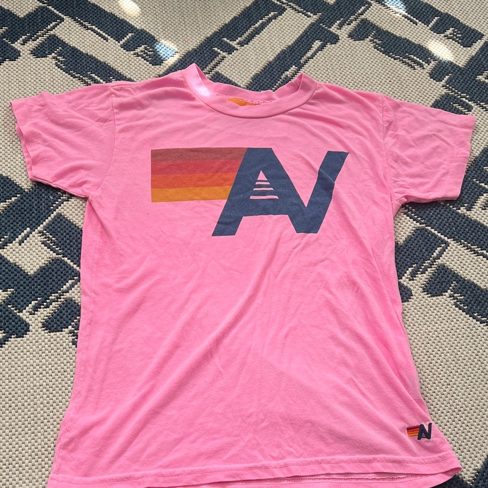 Aviator Nation Pink and Orange Kids T-Shirt